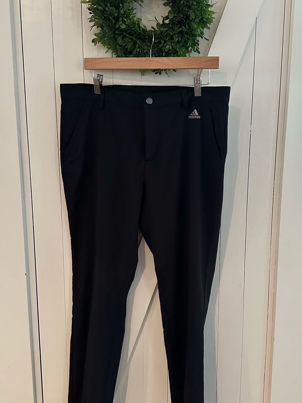 adidas Black Men's Slim Golf Chinos